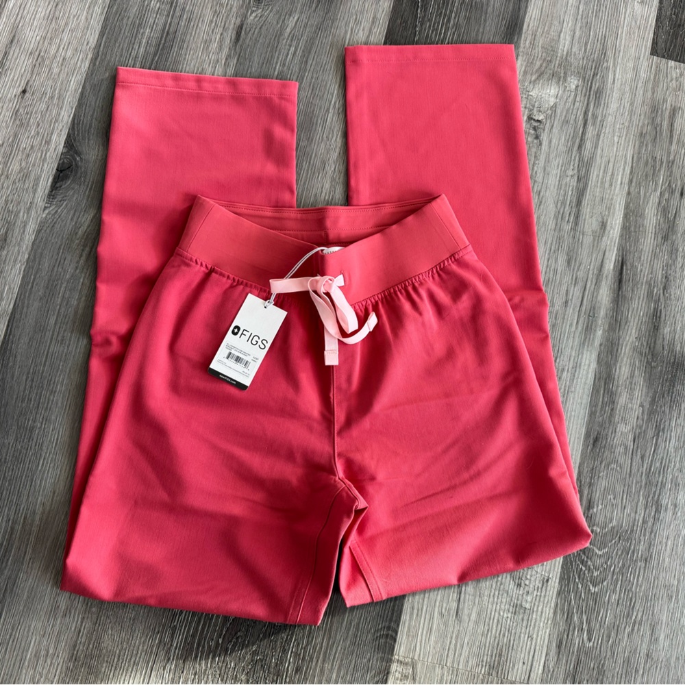 Figs Pulmonary Pink High-Waisted Pants